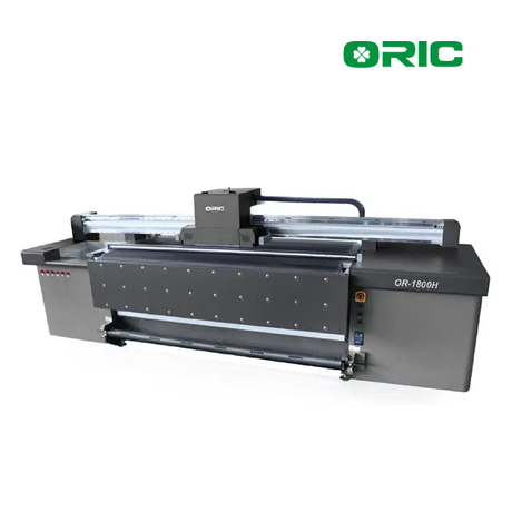 OR-1800H 1.8m UV Roll To Roll And Hybrid All-In-One Printer With 3-9pcs Ricoh Heads